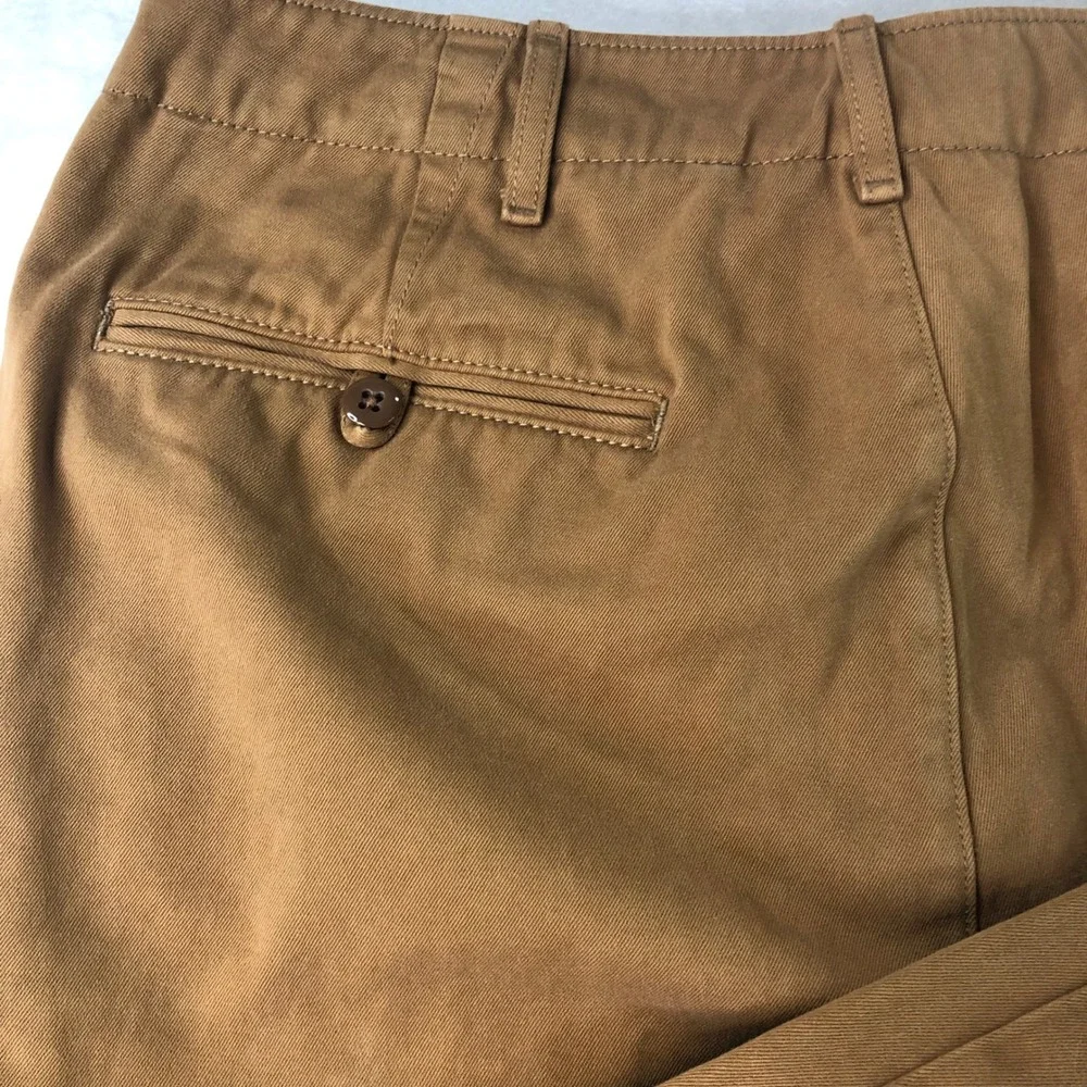 Wallace & Barnes Officer Chino Mens 32x30 Brown Selvedge Cotton Field Trousers